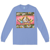 Colony Blue Easter bunny and eggs Long Sleeve Tee - RanaPortraitStore