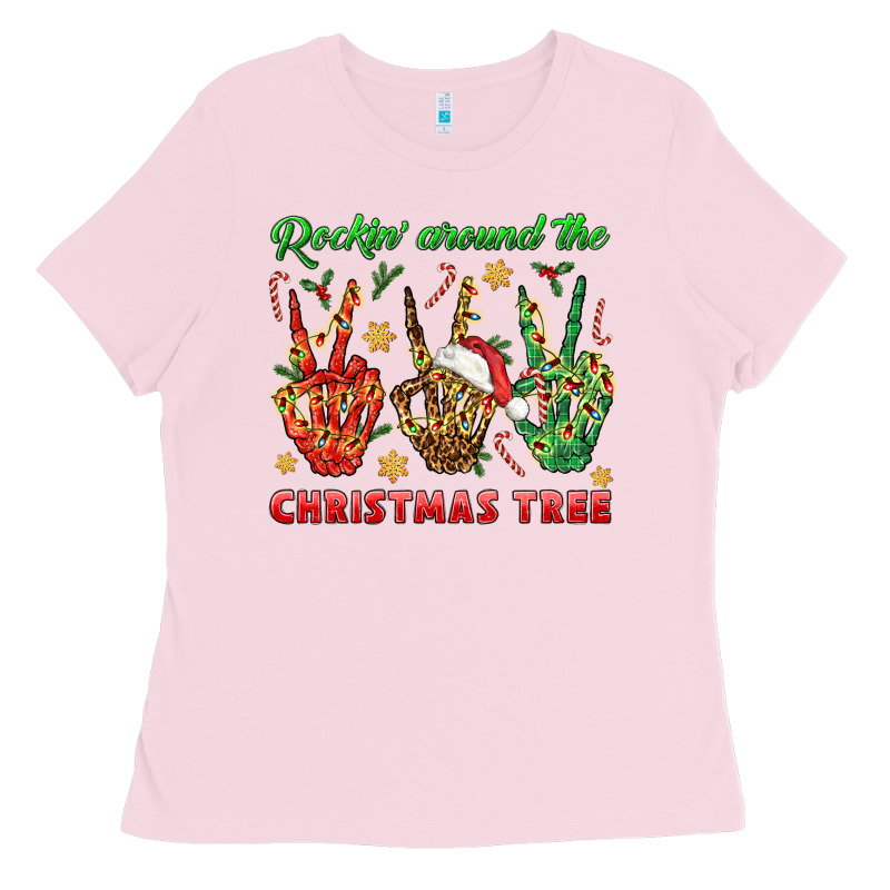 Rockin' Around The Christmas Tree Ladies Tee by BundleAndBundleShop | Teevron