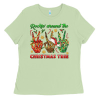 Matcha Rockin' Around The Christmas Tree Ladies Tee - BundleAndBundleShop