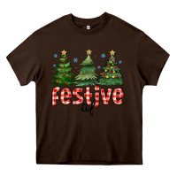 Chocolate Brown festive af Heavy Core Tee - MaliasSmallBusiness