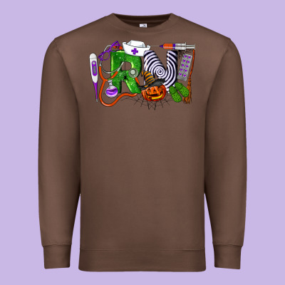 Halloween Rn Registered Nurse Premium Sweatshirt Designed By Lillyallendesigns