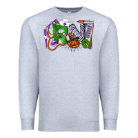 Heather Grey Halloween RN Registered Nurse Premium Sweatshirt - LillyAllenDesigns