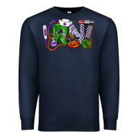 Navy Halloween RN Registered Nurse Premium Sweatshirt - LillyAllenDesigns