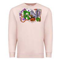 Pale Pink Halloween RN Registered Nurse Premium Sweatshirt - LillyAllenDesigns