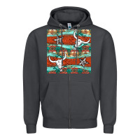 Smoke western aztec bull skull stars seamless pattern Zipper Hoodie - BundleAndBundleShop