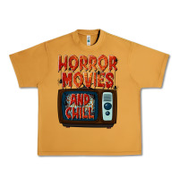 Peanut Butter Horror Movies and Chill Urban Heavy Tee - texasbilliewilder