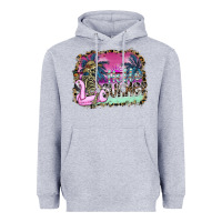 Heather Grey hello summer Heavyweight Hoodie - SublimationCraftShop