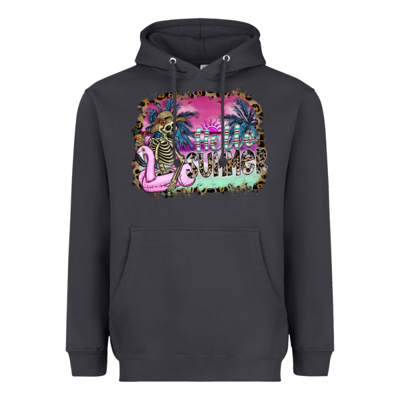 Hello Summer Heavyweight Hoodie by SublimationCraftShop | Teevron