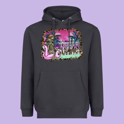 Hello Summer Heavyweight Hoodie Designed By Sublimationcraftshop