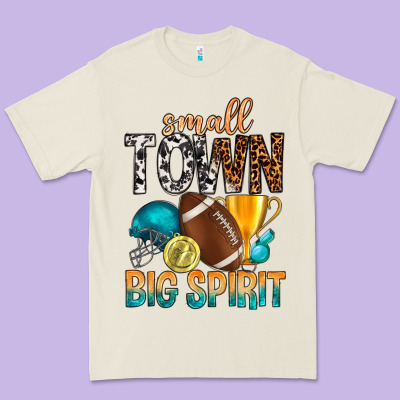 Small Town Big Spirit Premium Tee Designed By Bundleandbundleshop