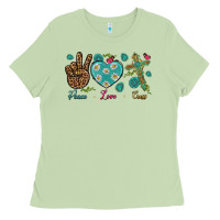 Matcha Peace Love Cross Ladies Tee - BundleAndBundleShop