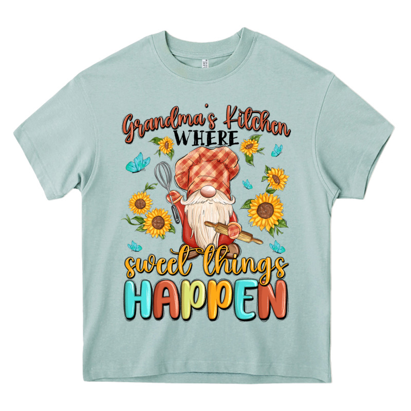 Grandma's Kitchen Where Sweet Things Happen Heavy Core Tee by MaliasSmallBusiness | Teevron