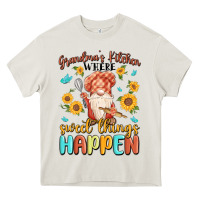 Cream grandma's kitchen where sweet things happen Heavy Core Tee - MaliasSmallBusiness