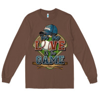 Chestnut for the love of the game baseball Long Sleeve Tee - HowdyJamesFarm
