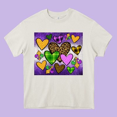 Mardi Gras Heavy Core Tee Designed By Jahusdesignshop