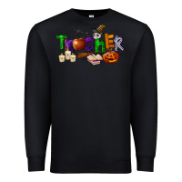 Black halloween teacher Premium Sweatshirt - LillyAllenDesigns