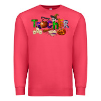Cardinal halloween teacher Premium Sweatshirt - LillyAllenDesigns