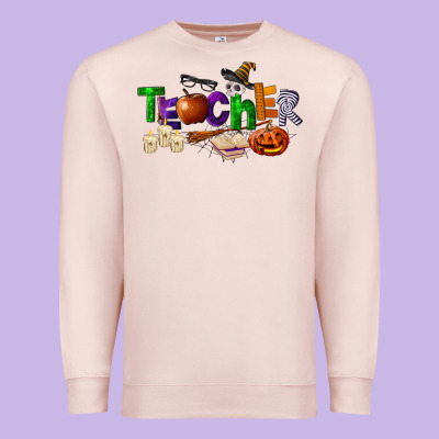 Halloween Teacher Premium Sweatshirt Designed By Lillyallendesigns