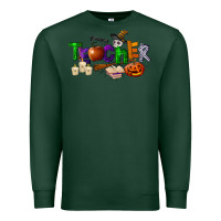 Sports Green halloween teacher Premium Sweatshirt - LillyAllenDesigns