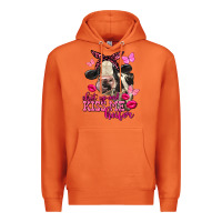 Carrot Valentine's Day Shut Up And Kiss Me Heifer Holstein Cow Premium Hoodie - FaDigitalArtStudio