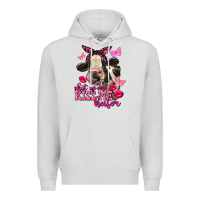 Dove Grey Valentine's Day Shut Up And Kiss Me Heifer Holstein Cow Premium Hoodie - FaDigitalArtStudio
