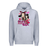 Heather Grey Valentine's Day Shut Up And Kiss Me Heifer Holstein Cow Premium Hoodie - FaDigitalArtStudio