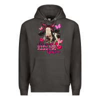Smoke Valentine's Day Shut Up And Kiss Me Heifer Holstein Cow Premium Hoodie - FaDigitalArtStudio