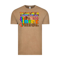 Vintage Coffee LGBTQ+ together we rise Vintage Tee - NancyCooperArtShop