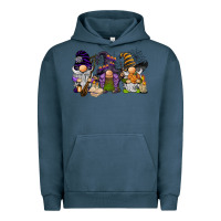Pigment Midnight Navy halloween gnomies Urban Hoodie - BarkalooDesign