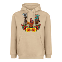 Mushroom farm life rooster Heavyweight Hoodie - SublimationCraftShop
