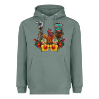 Sage farm life rooster Heavyweight Hoodie - SublimationCraftShop