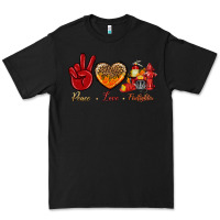 Black Peace Love Firefighter Premium Tee - BundleAndBundleShop