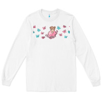 White butterflies and mom Long Sleeve Tee - TumblerDesignByShophia