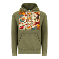 Vintage Olive Hello Fall Vintage Hoodie - texasbilliewilder