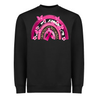 Black Breast Cancer rainbow Heavyweight Sweatshirt - FaDigitalArtStudio