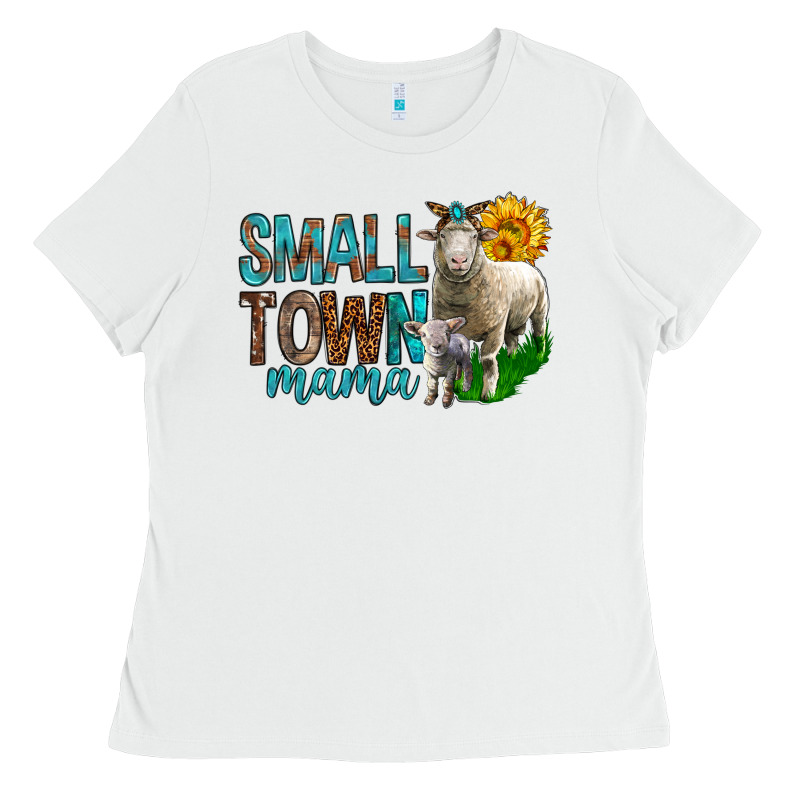 Small Town Mama With Sheeps Ladies Tee by BundleAndBundleShop | Teevron