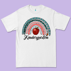 Kindergarten Rainbow Premium Tee Designed By Ranaportraitstore