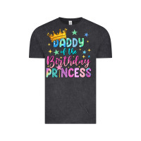 Vintage Black daddy of the birthday princess Vintage Tee - NancyCooperArtShop