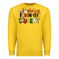 Lemon santa's favorite student christmas Premium Sweatshirt - LillyAllenDesigns