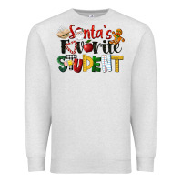 Oatmeal Heather santa's favorite student christmas Premium Sweatshirt - LillyAllenDesigns