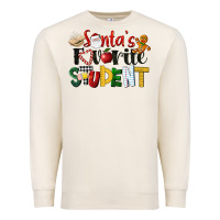 Sandshell santa's favorite student christmas Premium Sweatshirt - LillyAllenDesigns