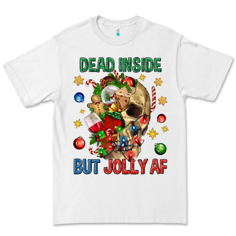 Dead Inside But Jolly Af Premium Tee by BundleAndBundleShop | Teevron