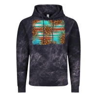 Cloud Black Serape and Leopard Background Vintage Hoodie - texasbilliewilder