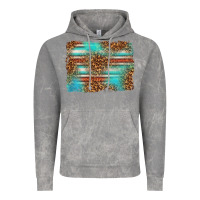Cloud Rock Serape and Leopard Background Vintage Hoodie - texasbilliewilder