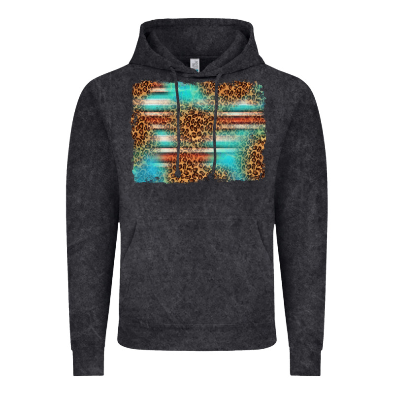 Serape And Leopard Background Vintage Hoodie by texasbilliewilder | Teevron