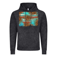 Vintage Black Serape and Leopard Background Vintage Hoodie - texasbilliewilder