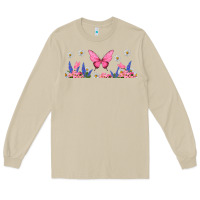Butterflies And Flowers Long Sleeve Tee | Teevron