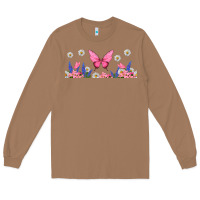 Toasted Coconut butterflies and flowers Long Sleeve Tee - TumblerDesignByShophia