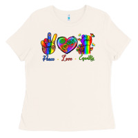 Bone Peace Love Equality Ladies Tee - BundleAndBundleShop
