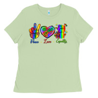 Matcha Peace Love Equality Ladies Tee - BundleAndBundleShop